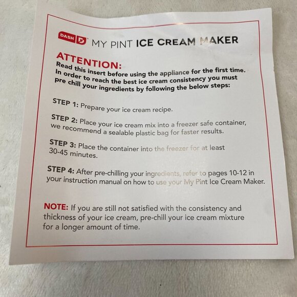 Dash My Pint Ice Cream Maker Homemade Ice Cream - Picture 9 of 9